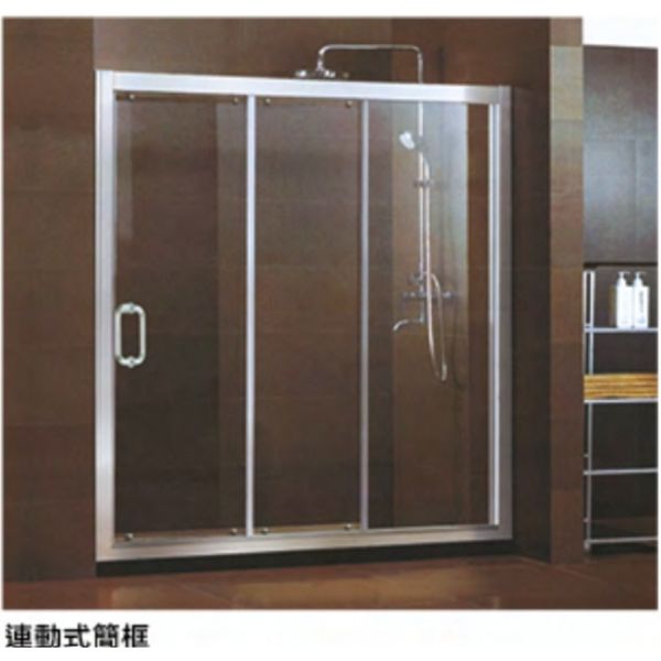 簡框淋浴拉門